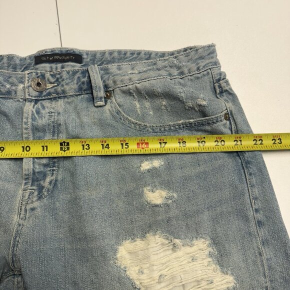 Cult Of Individuality Jeans Shorts Mens 38 Rebel Japanese Denim Selvedge - Picture 13 of 16